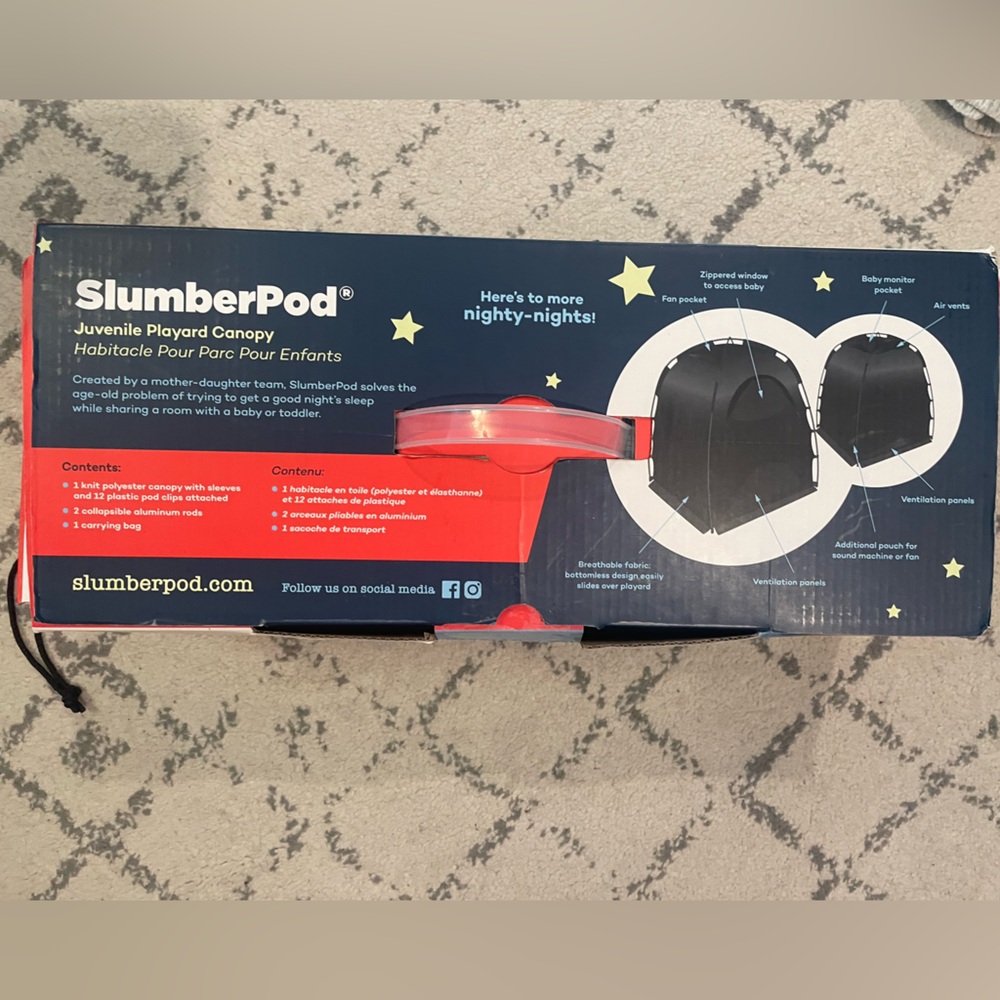 Slumberpod blackout sleep tent.